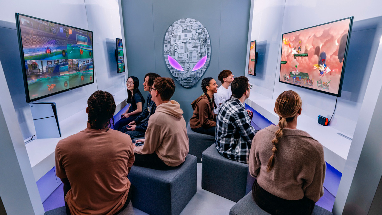 Group of students in group play.